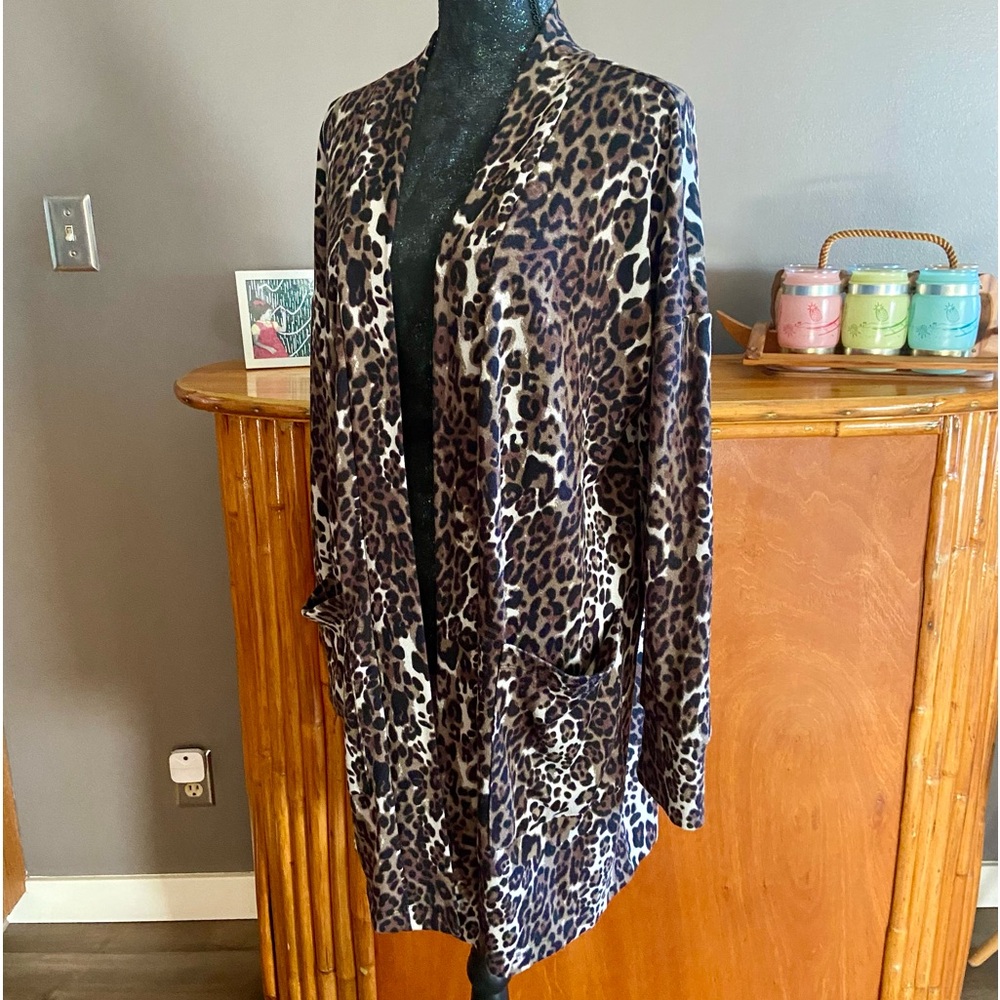 Sanctuary Leopard Print Long Camp Patch Pocket Kn… - image 6